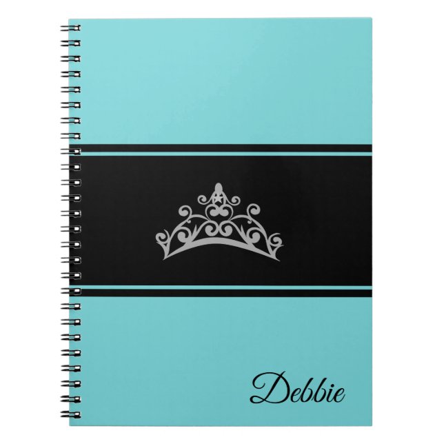 Miss USA Notebook Pageant Silver Crown Notizblock (Vorderseite)