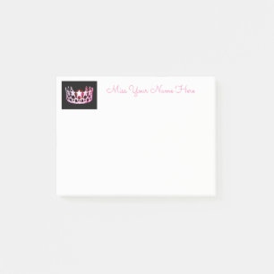 Miss USA Pink Crown Post-it-Notes Post-it Klebezettel