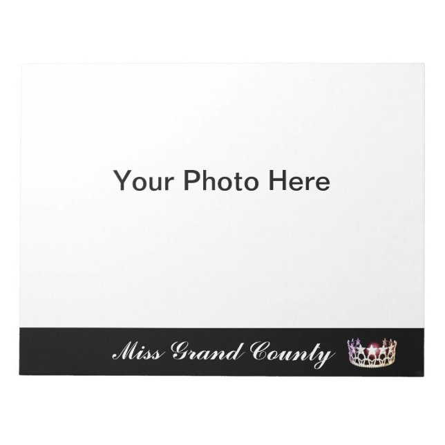 Miss USA Silver Crown Autograph Pad Notizblock (Vorderseite)