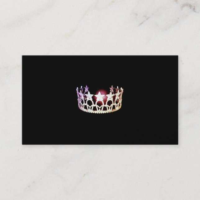 Miss USA Silver Crown Business Cards Visitenkarte (Vorderseite)