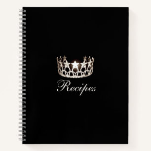 Miss USA Silver Crown Custom Rezept Notebook Notizbuch
