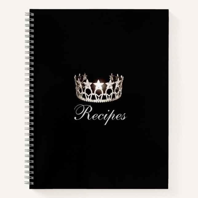 Miss USA Silver Crown Custom Rezept Notebook Notizbuch (Vorderseite)