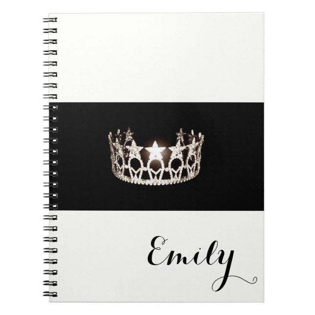 Miss USA Silver Crown Notebook - Individuelle Name Notizblock (Vorderseite)