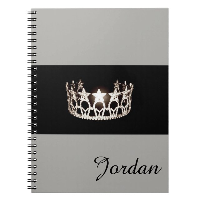 Miss USA Silver Crown Notebook Individuelle Name Notizblock (Vorderseite)