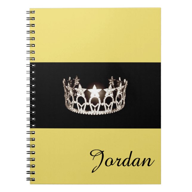 Miss USA Silver Crown Notebook Individuelle Name Notizblock (Vorderseite)