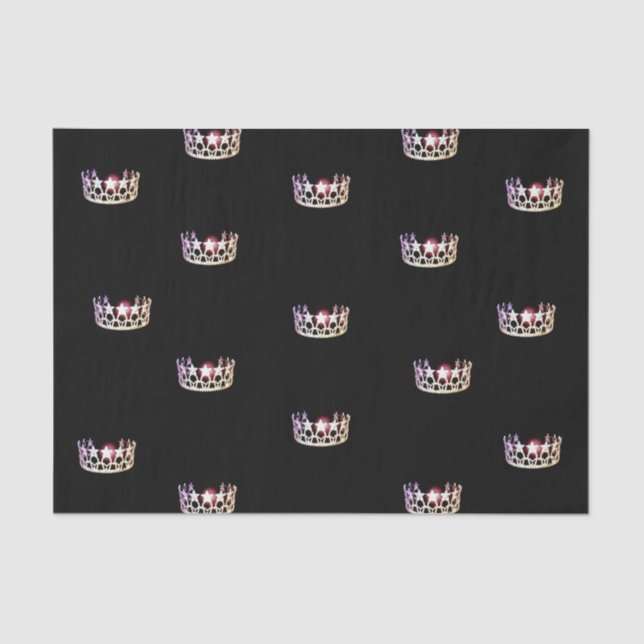 Miss USA Silver Crown Tissue Paper Seidenpapier (Vorderseite)