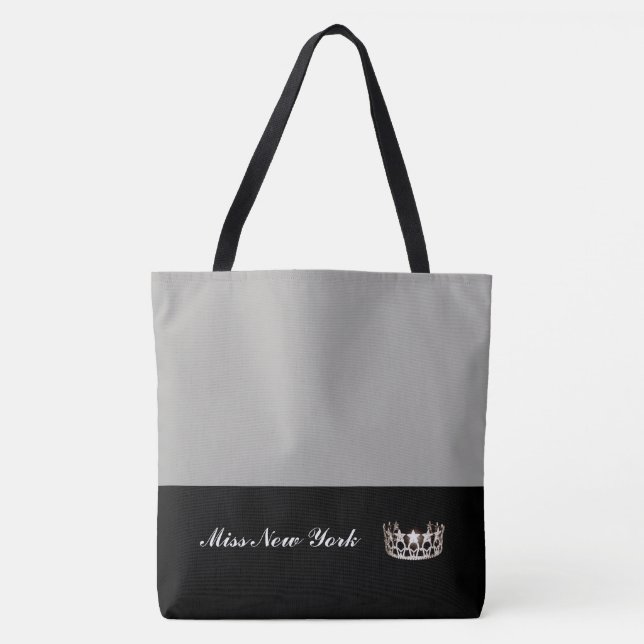 Miss USA Silver Crown Tote Beutel Große Silber (Vorderseite)