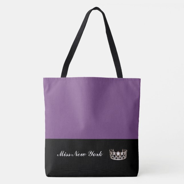 Miss USA Staat Silver Crown Tote Tasche Grosses Li (Vorderseite)
