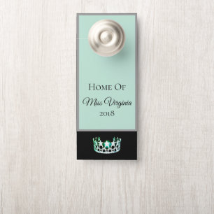 Miss USA Stil Pageant SEAFM SLV Crown Door Hanger Türanhänger