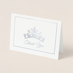 Miss USA Style Pageant Silver Foil Tiara Card Folienkarte