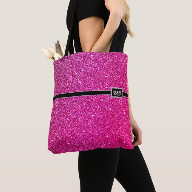 Miss USA Style Pageant Tiara Glitzer Tote Bag (Von Nahem)