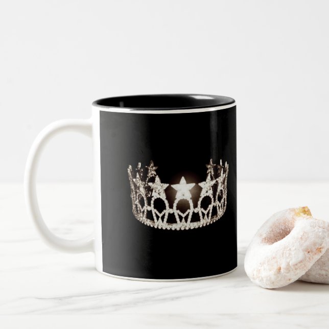 Miss USA Style Silver Crown Tasse (Mit Donut)