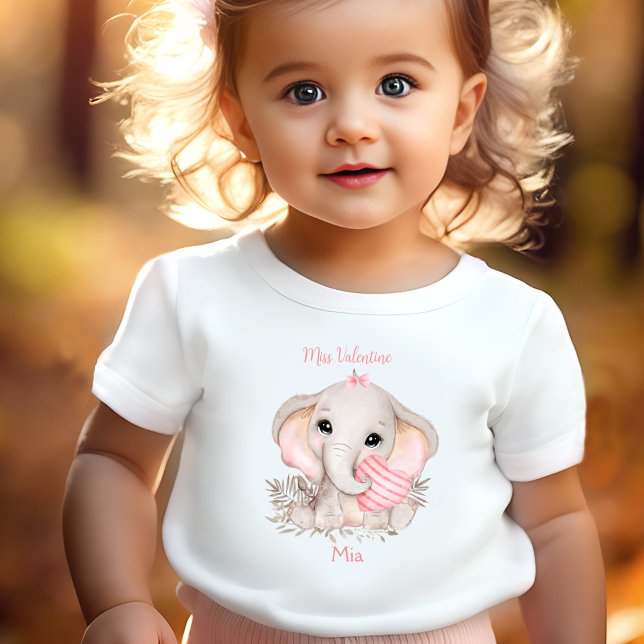 Miss Valentine Personalisiert Little Girl Kleinkind T-shirt (Miss Valentine Personalized Little girl Toddler T-shirt)