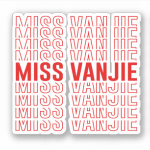 Miss Vanjie Aufkleber