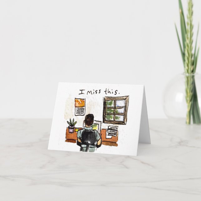 Miss Ya| Remote-Betrieb der Co-Worker-Karte Karte (Vorderseite)