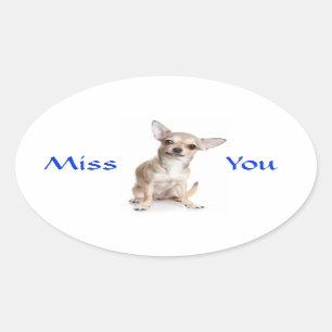 Miss You Chihuahua Welppy Sticker