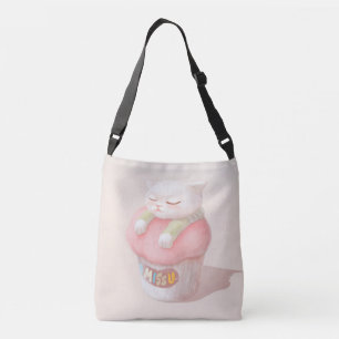 Miss You Cupcake Illustration Tragetaschen Mit Langen Trägern