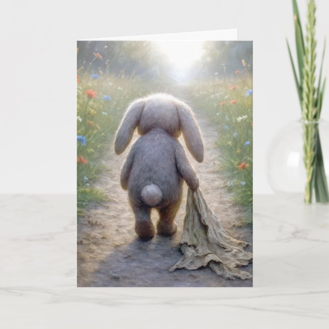 Miss You Diskettenhubbit mit einem Deckblatt Karte (Vorderseite)