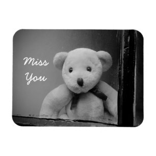 "Miss You" Foto Magnet