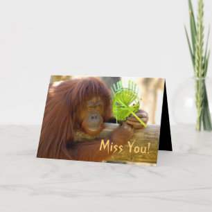 Miss You! Greeting Card Karte