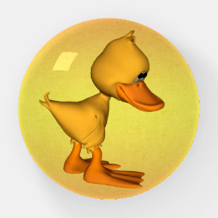 Miss you Sad kleinen Gelben Cartoon Duck Briefbeschwerer