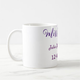 Miss zu Mrs Bogen Sterne Junggesellinnenabschied s Kaffeetasse