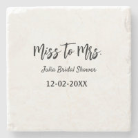 Miss zu Mrs Brautparty stilvoll einfach Namen hinz