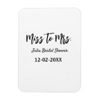 Miss zu Mrs. Brautparty stylish simple add name