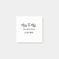 Miss zu Mrs. Brautparty stylish simple add name