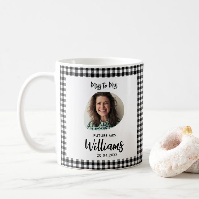 Miss zu Mrs Future Mrs Modern Boho Kaffeetasse (Mit Donut)