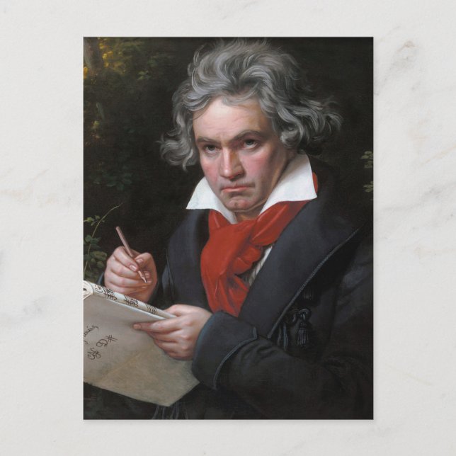 Missa Solemnis: Ludwig Beethoven Klassische Musik Postkarte (Vorderseite)