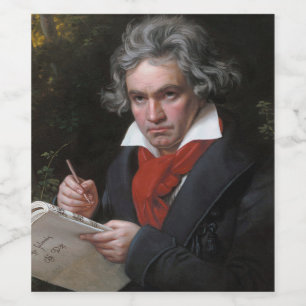 Missa Solemnis: Ludwig Beethoven Klassische Musik Weinetikett