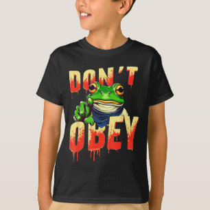 Missachte Rtland Vintage Lustiger Frosch Widersteh T-Shirt