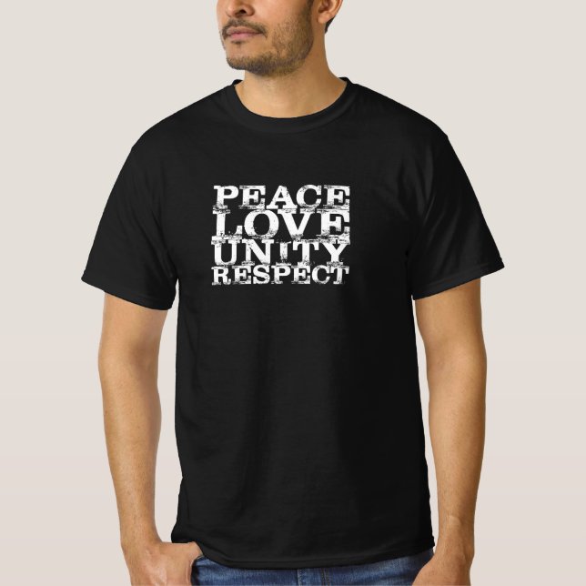 Missbehaftete Liebe Unity Respect Reggae T-Shirt (Vorderseite)