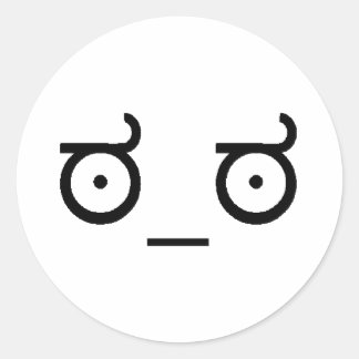 Missbilligung Runder Aufkleber