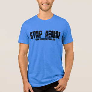 Missbrauch stoppen Tri-Blend shirt