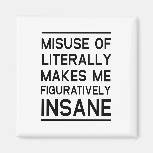 Missbrauch wörtlich magnet (Vorne)