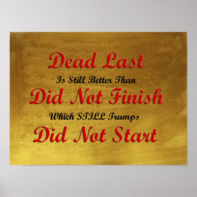 Misserfolg besser, als nicht motivierend Poster au (Vorne)