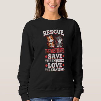 Misshandelte retten Verletzte retten Sweatshirt