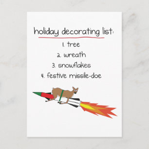 Missile-Doe - Funny Holiday Postkarten