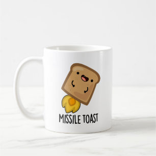 Missile Toast Funny Mistletoe Puns Kaffeetasse