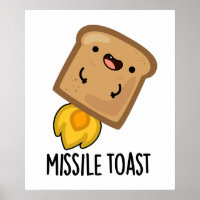 Missile Toast Funny Mistletoe Puns