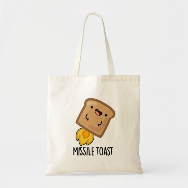 Missile Toast Funny Mistletoe Puns Tragetasche (Vorne)