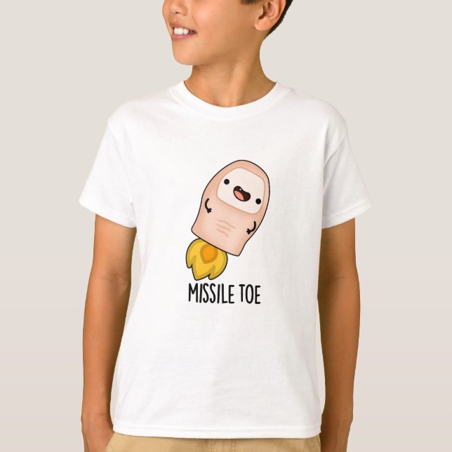 Missile Toe Funny Mistletoe Pun T-Shirt (Vorderseite)