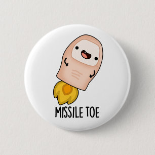 Missile Toe Niedlich Mistletoe Pun Button