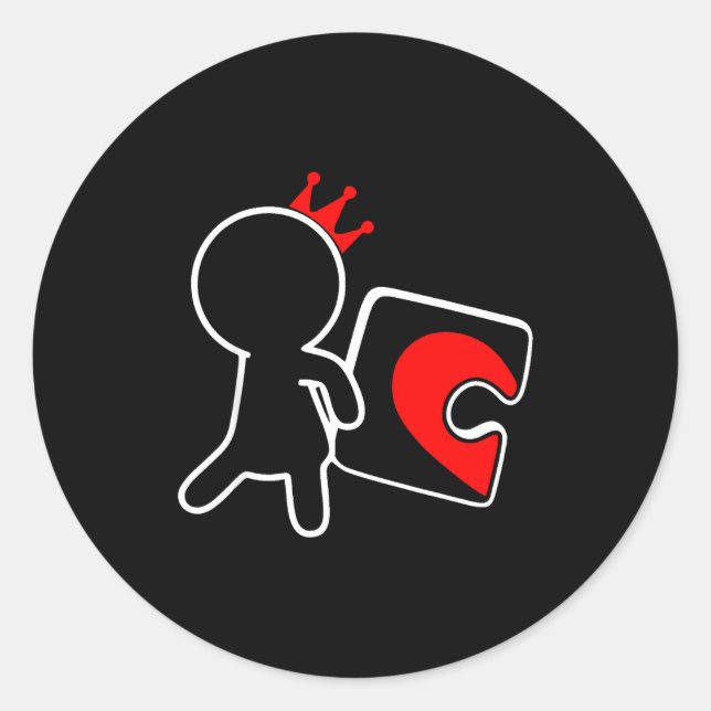 Missing Ece Heart Puzzle Couple Matching Valentine Runder Aufkleber (Vorderseite)