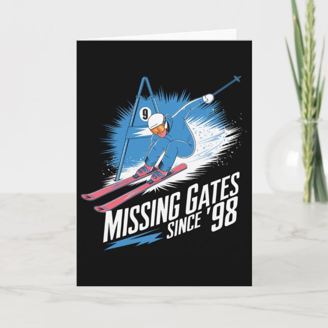 Missing Gates Since 98 Alpine Skiing  Karte (Vorderseite)