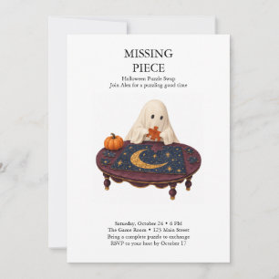 Missing Piece Halloween-Puzzle-Tausch Einladung