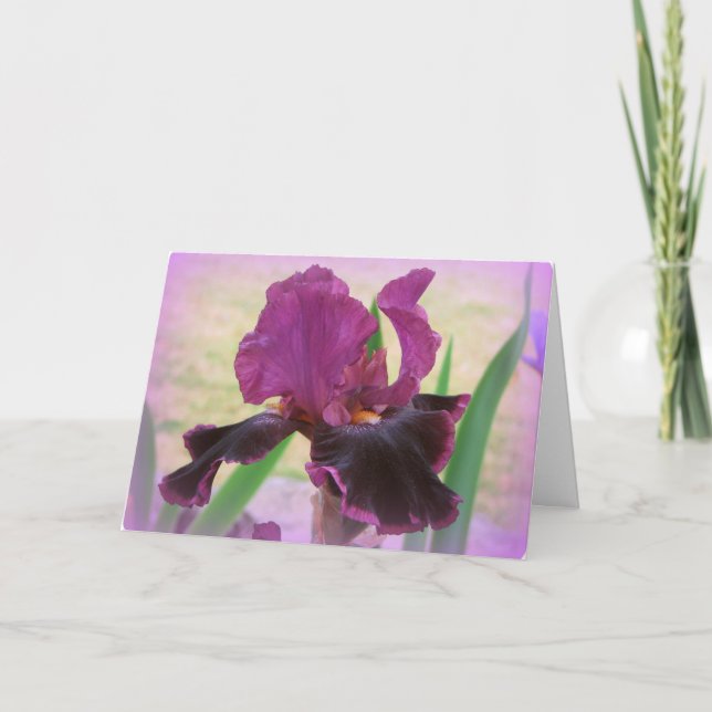 Missing you floral card karte (Vorderseite)