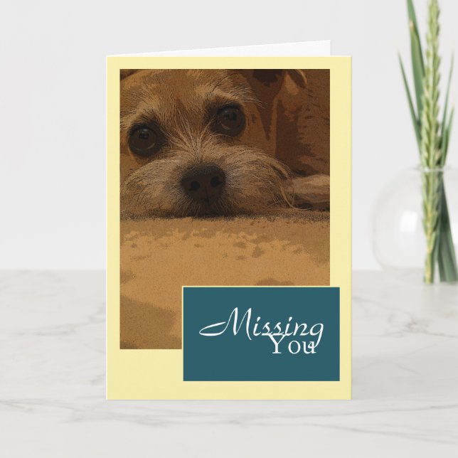 Missing You Greeting Card Karte (Vorderseite)